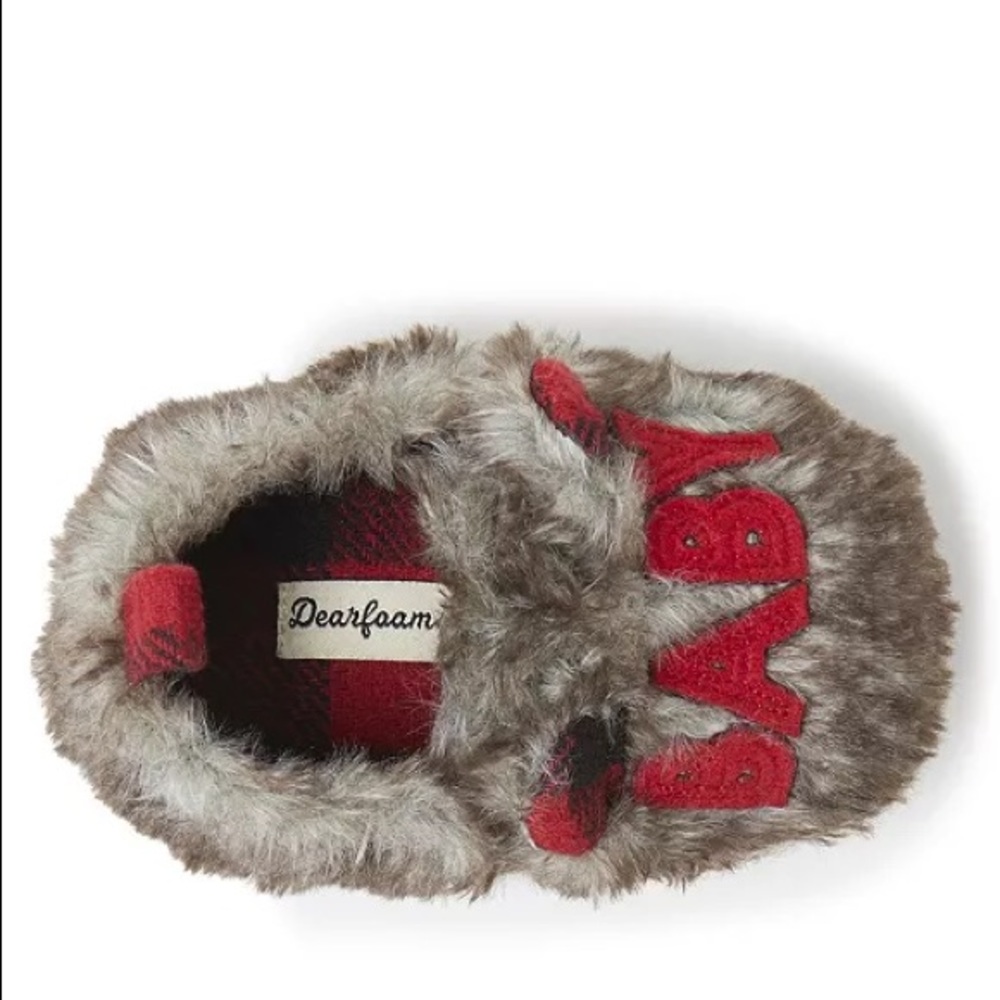 Baby Bear Slippers 9 - 12 Mo Dearfoams Holiday NWT - Picture 6 of 8